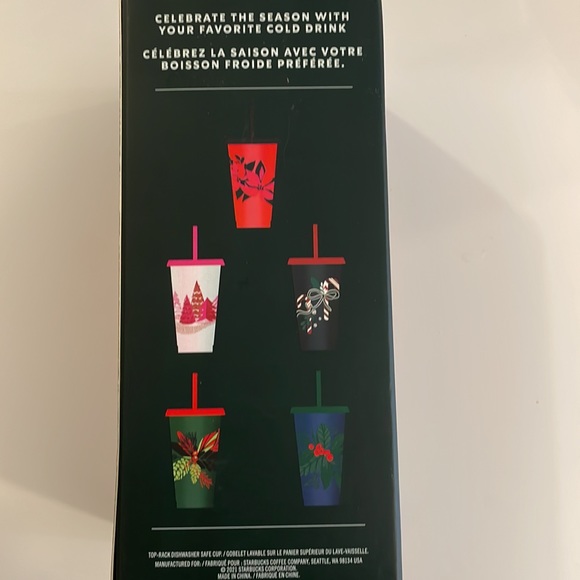 NEW Starbucks reusable cold cups with lids - Picture 2 of 3